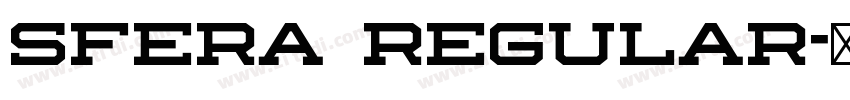 Sfera Regular字体转换 Sfera Regular字体转换